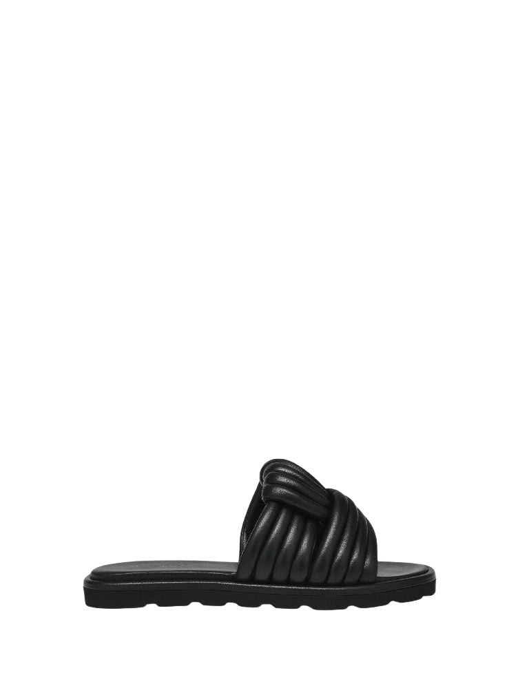Sandales Ottavia en cuir lisse - Noir