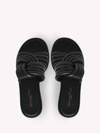 Sandales Ottavia en cuir lisse - Noir
