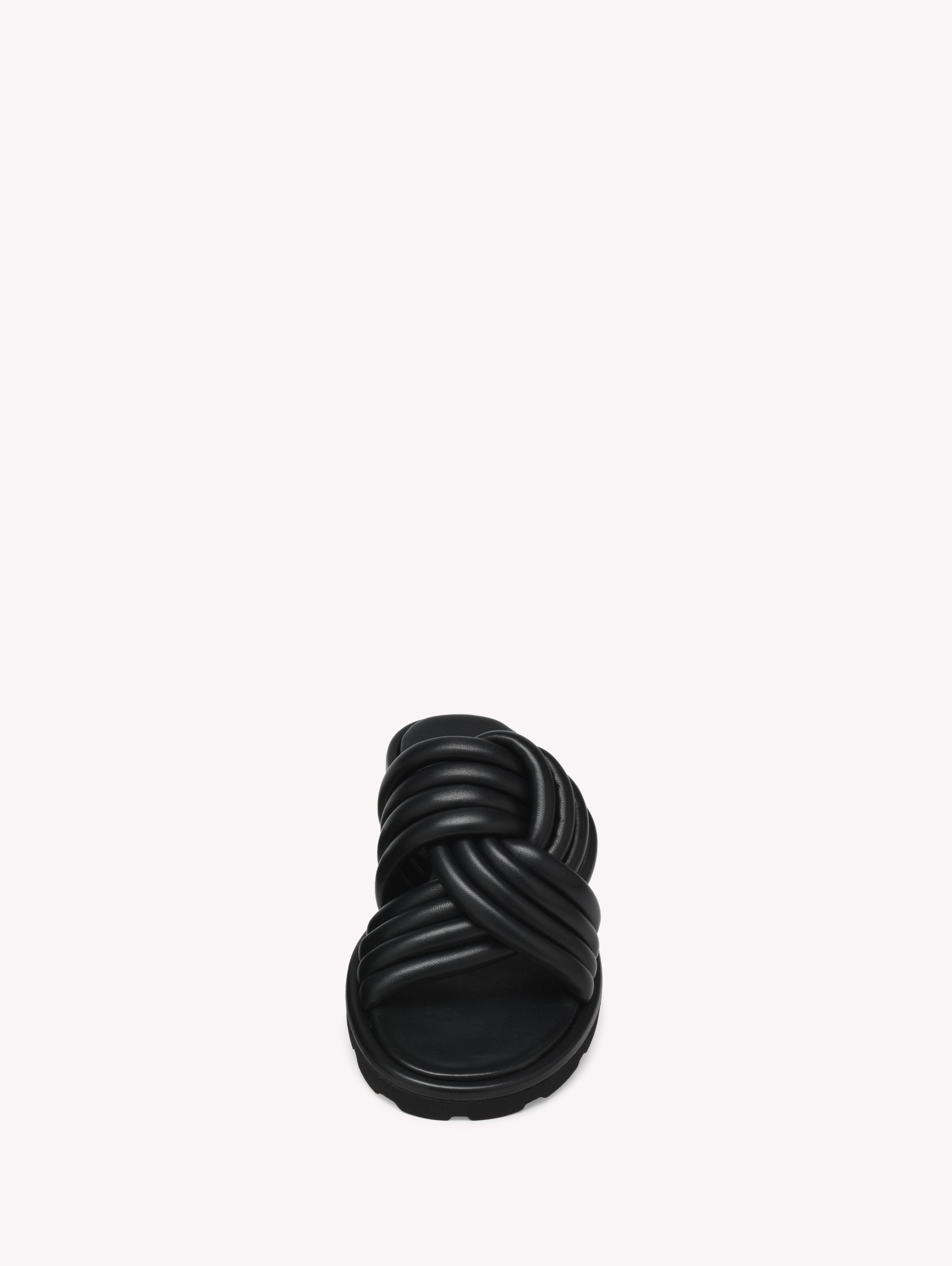 Sandales Ottavia en cuir lisse - Noir