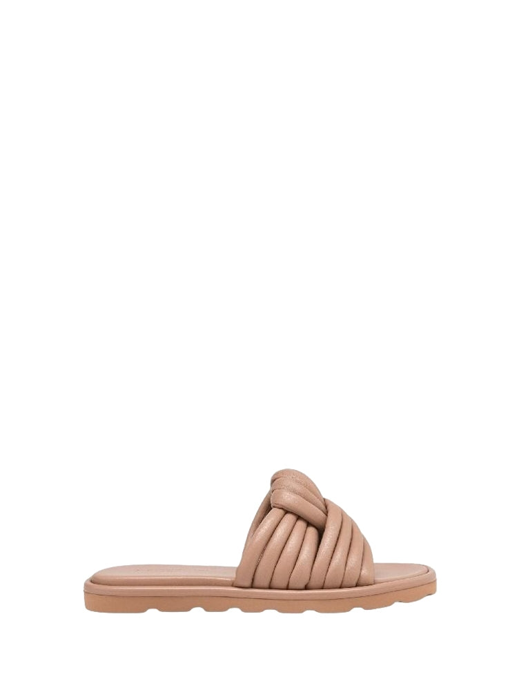 Sandales Ottavia en cuir lisse - Rose