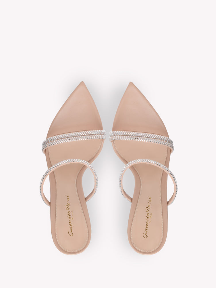 Sandales Cannes 105 en daim - Rose