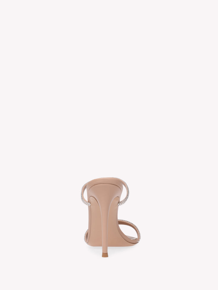 Sandales Cannes 105 en daim - Rose