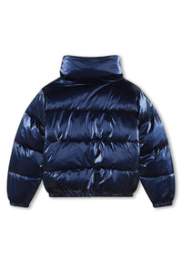 Doudoune à capuche à zip - Médiéval Blue