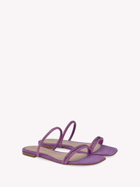 Sandales Cannes en daim - Violet