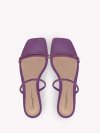 Sandales Cannes en daim - Violet