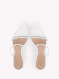 Sandales Cannes plateforme 115 en daim - Blanc