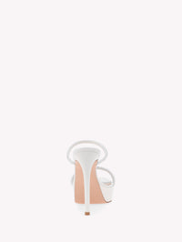 Sandales Cannes plateforme 115 en daim - Blanc
