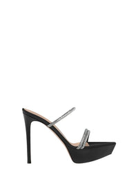 Cannes 115 suede platform sandals - Black