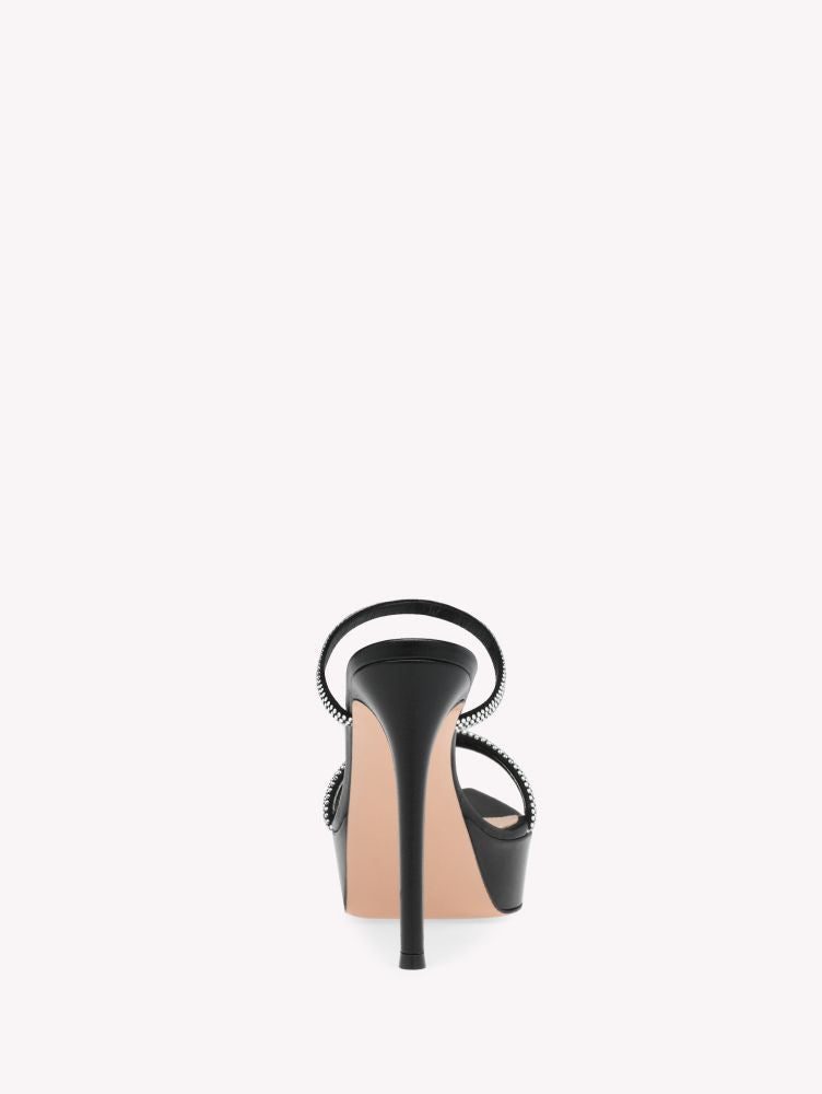 Cannes 115 suede platform sandals - Black