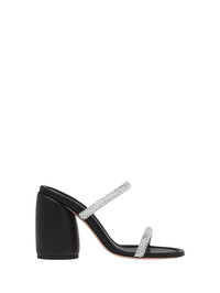 Sandales Eline 95 en daim - Noir