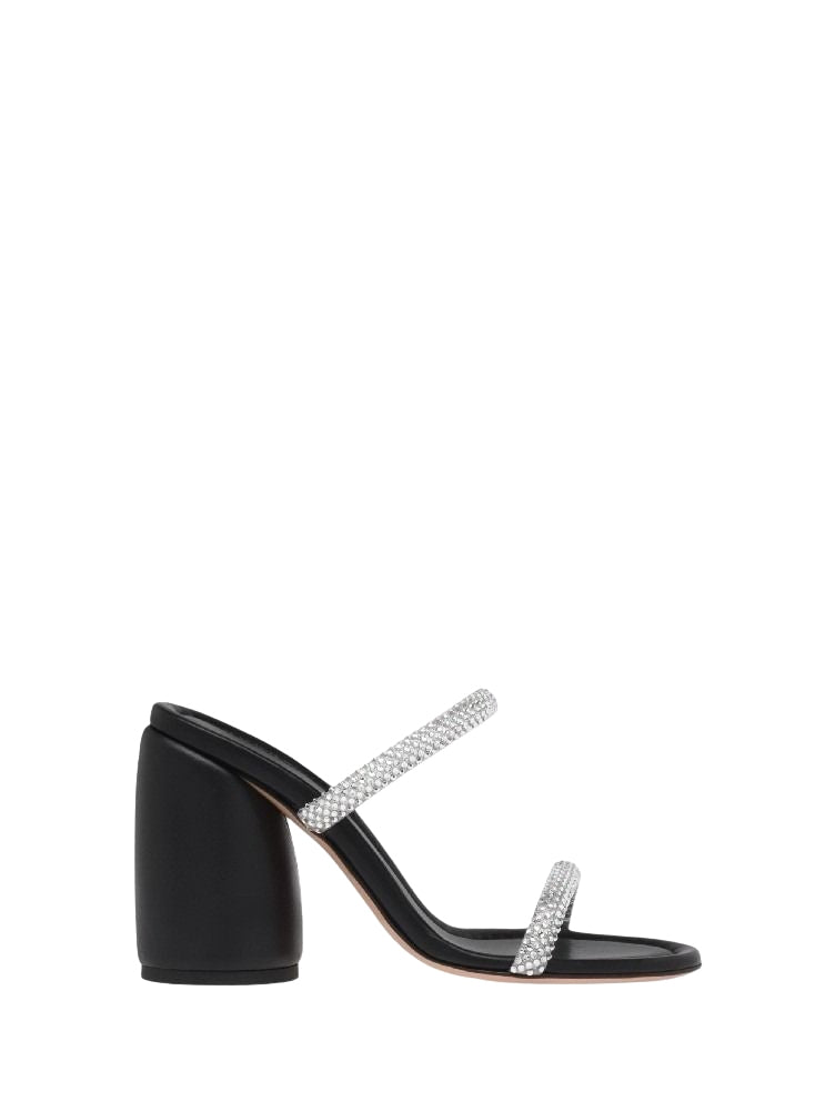 Sandales Eline 95 en daim - Noir