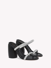 Sandales Eline 95 en daim - Noir