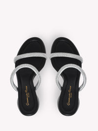 Sandales Eline 95 en daim - Noir