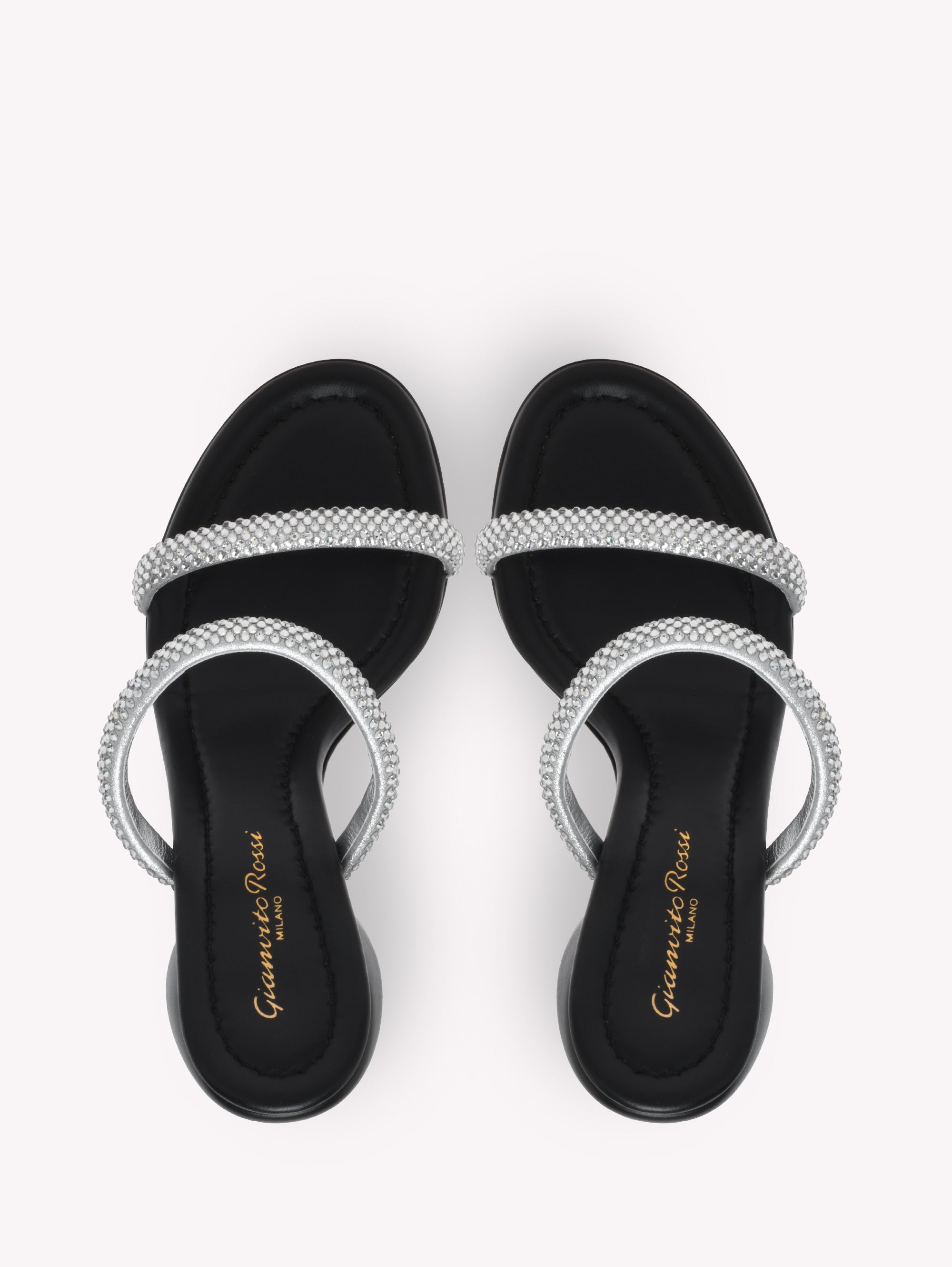 Sandales Eline 95 en daim - Noir