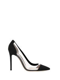 Escarpins Plexi 105 en daim - Noir