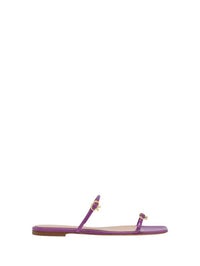 Sandales Ribbon Cruise en cuir lisse - Violet