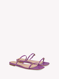 Sandales Ribbon Cruise en cuir lisse - Violet