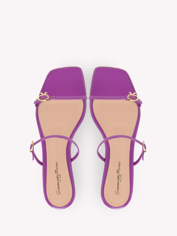 Sandales Ribbon Cruise en cuir lisse - Violet
