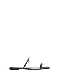 Ribbon Cruise sandals in smooth leather - Black