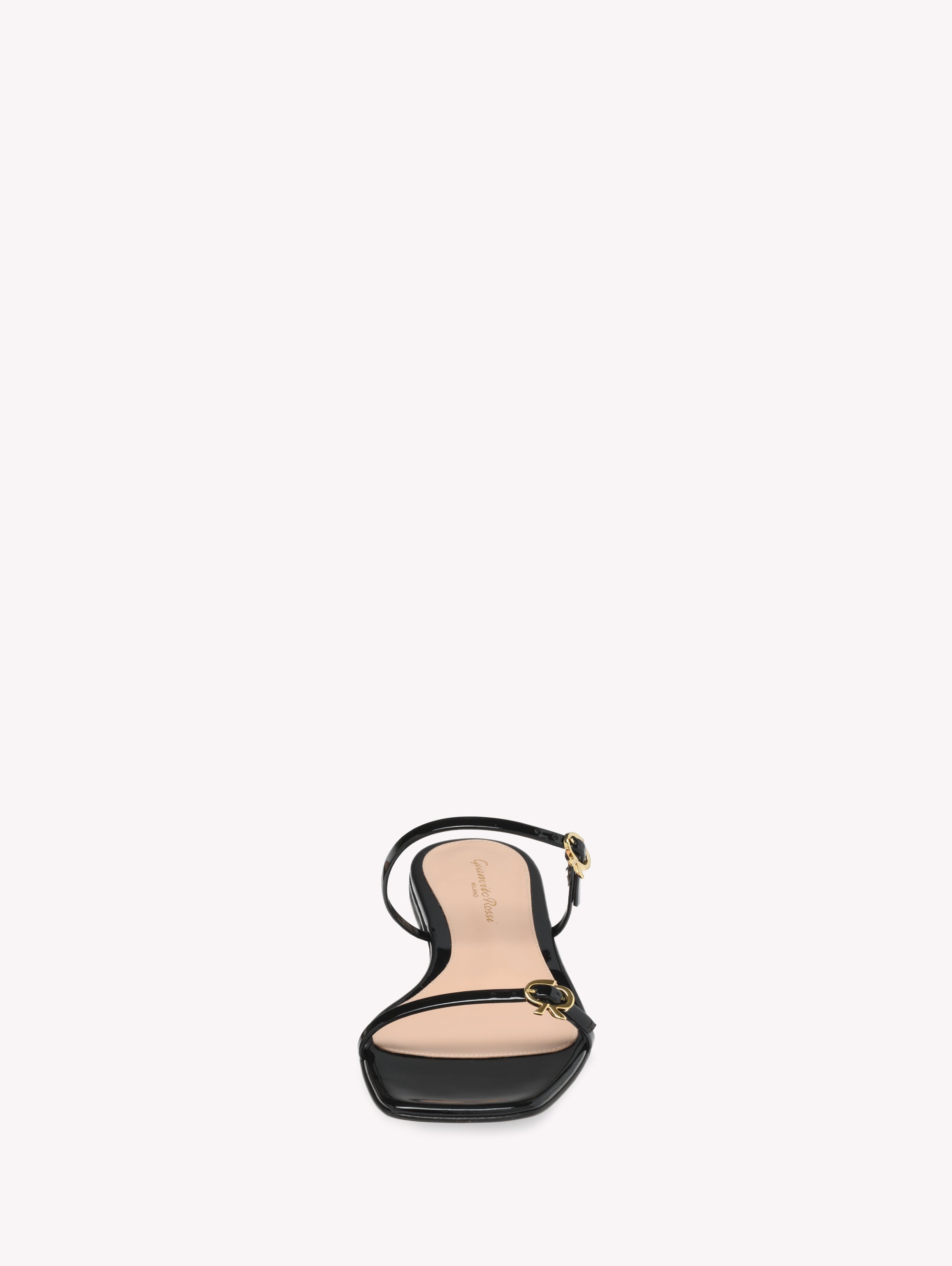 Ribbon Cruise sandals in smooth leather - Black