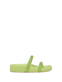 Sandales Croisette en daim - Vert