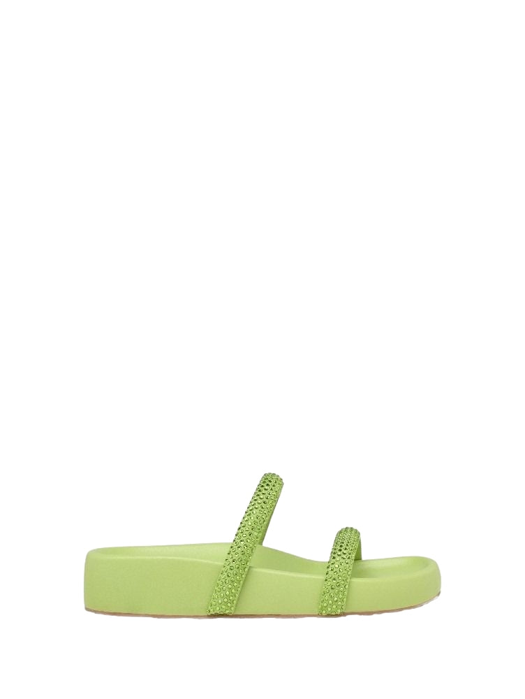 Sandales Croisette en daim - Vert