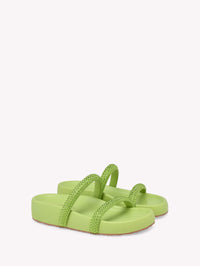 Sandales Croisette en daim - Vert