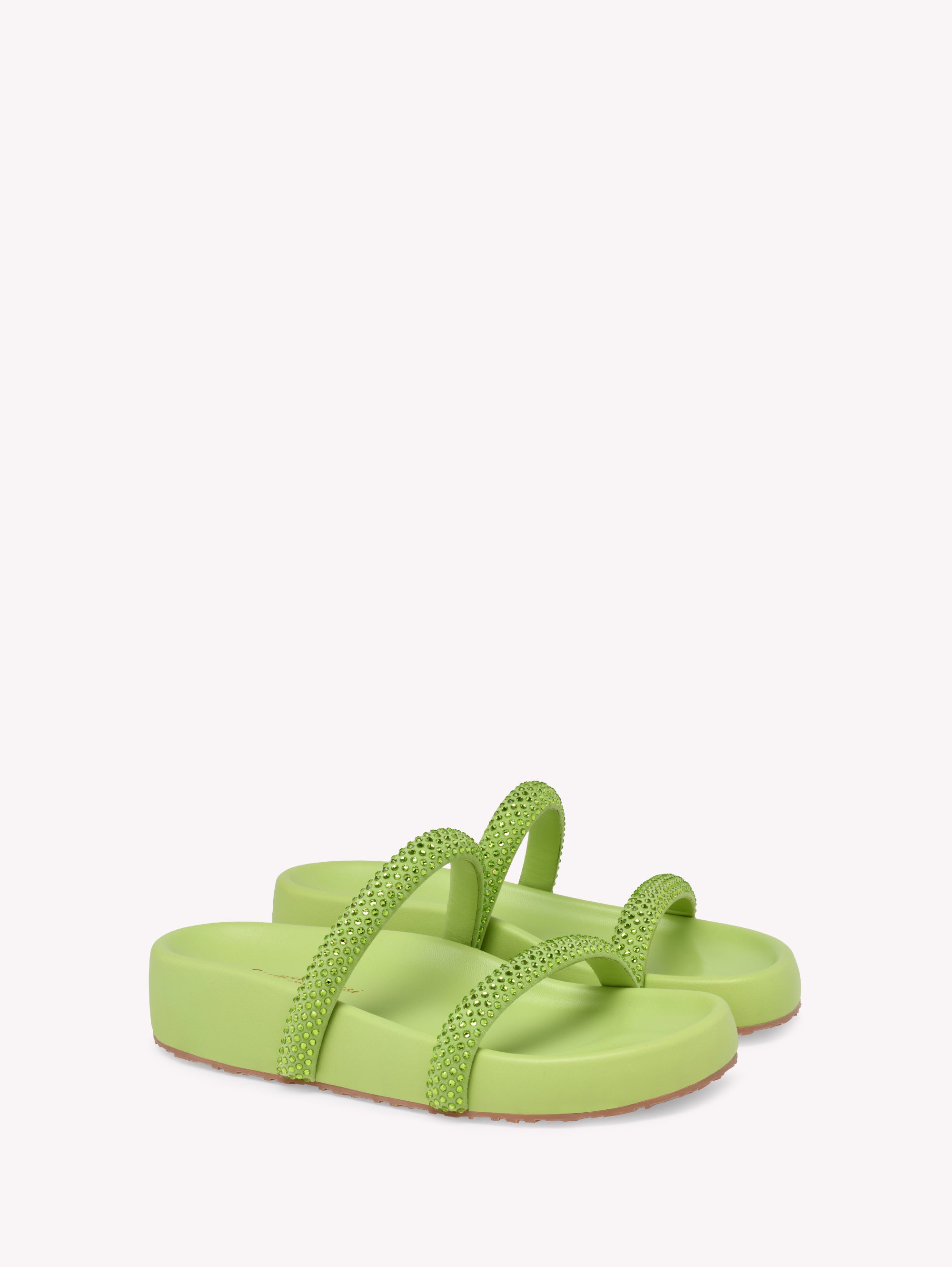Sandales Croisette en daim - Vert