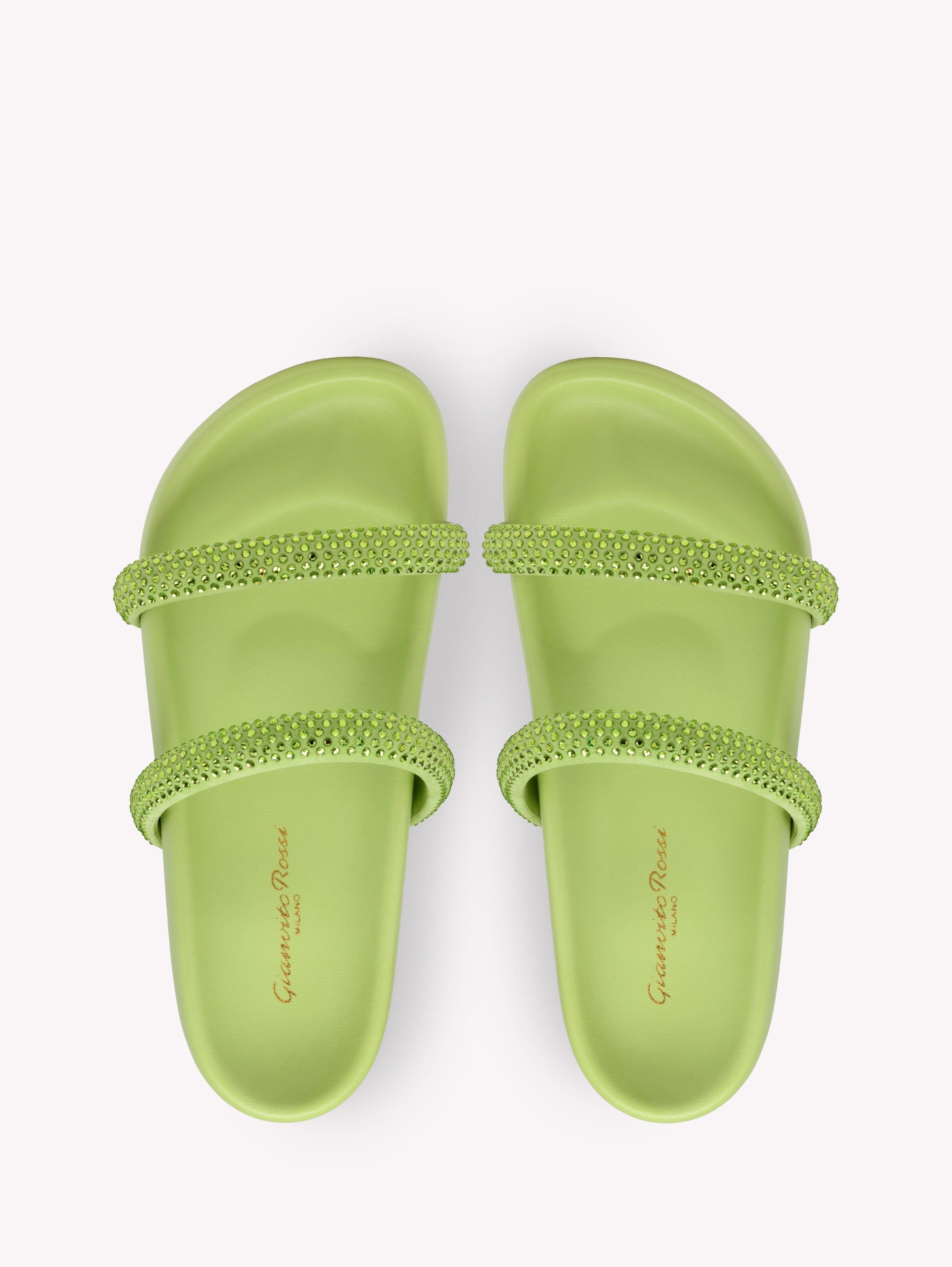 Sandales Croisette en daim - Vert
