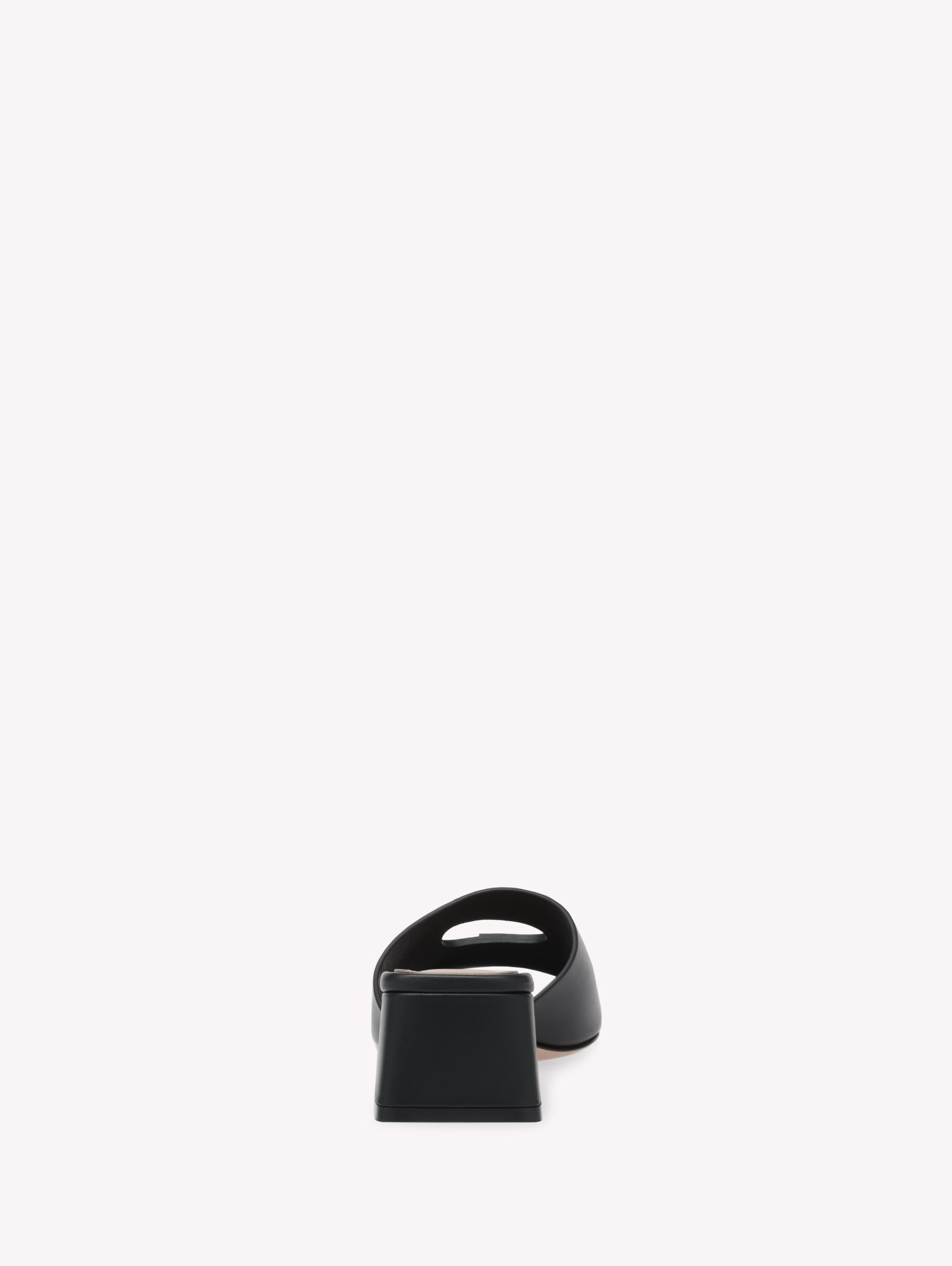 Sandales Ribbon 45 en cuir lisse - Noir