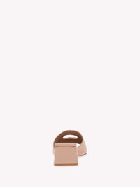 Sandales Ribbon 45 en cuir lisse - Rose