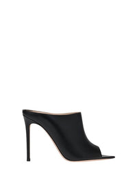 Mules Nova 105 en cuir lisse - Noir
