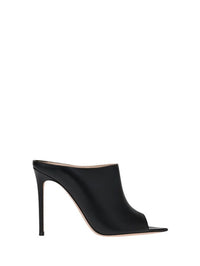 Mules Nova 105 en cuir lisse - Noir