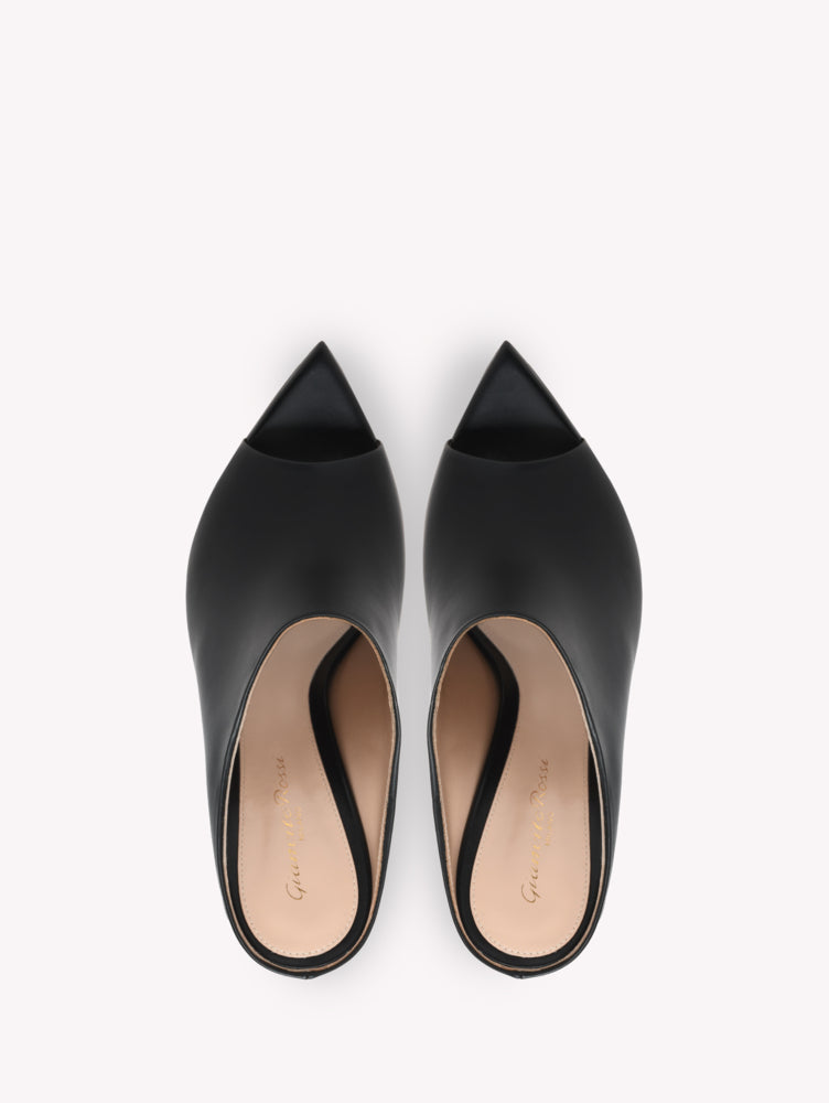 Mules Nova 105 en cuir lisse - Noir