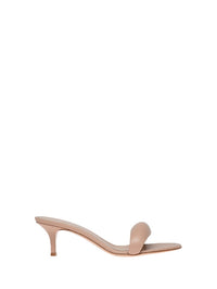 Sandales Bijoux 55 en cuir lisse - Rose