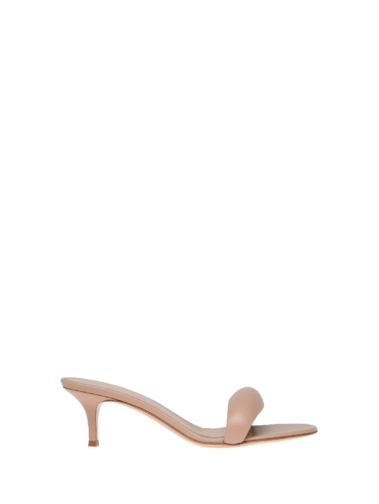 Sandales Bijoux 55 en cuir lisse - Rose