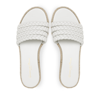 Espadrilles Marbella en cuir lisse - Blanc