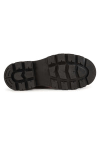 Boots with leather logo - Black