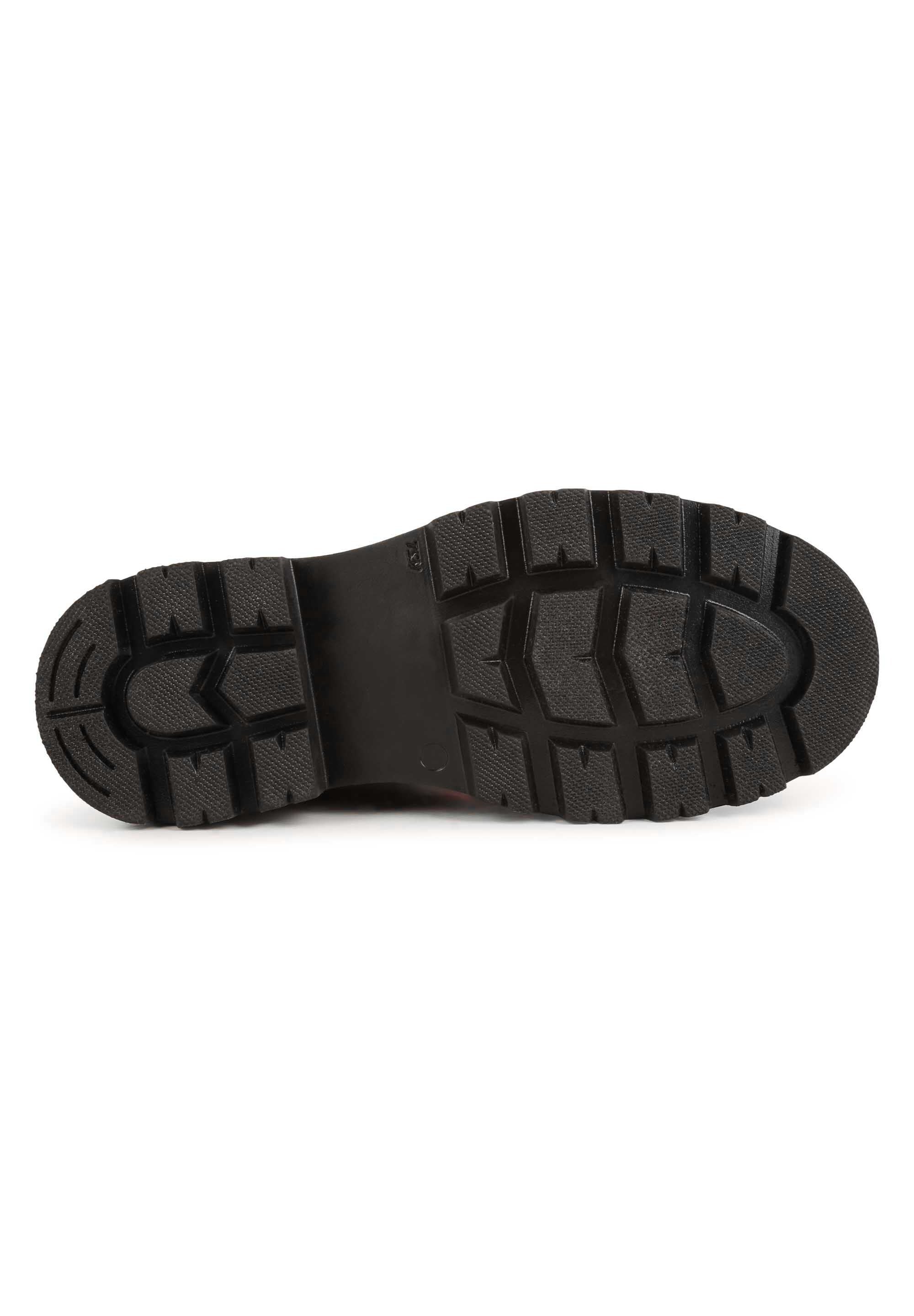 Boots with leather logo - Black