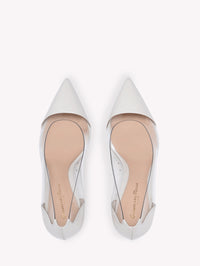 Escarpins Plexi 85 en cuir - Blanc