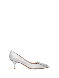 Escarpins Ruby 55 en satin - Argent