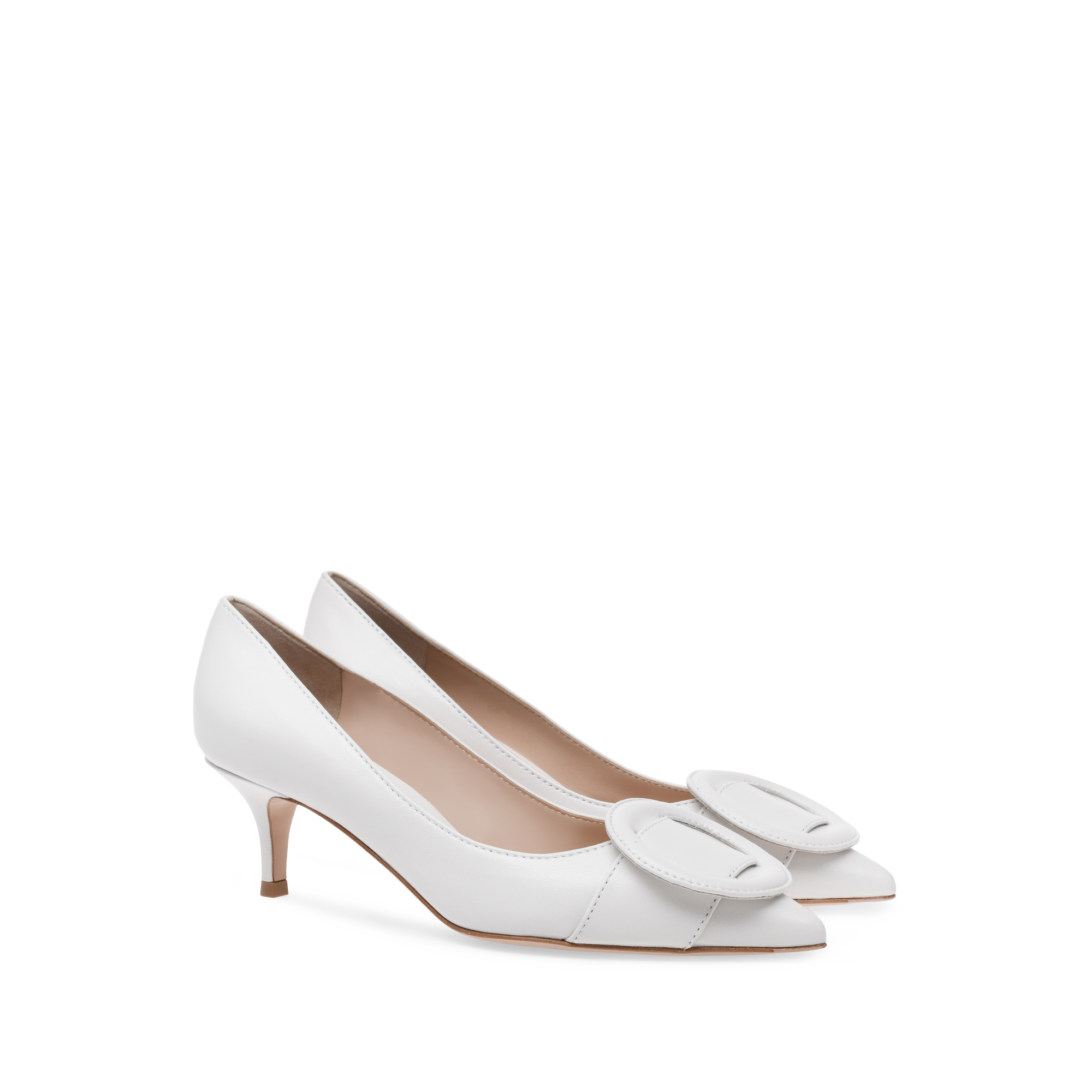 Escarpins Ruby 55 en cuir lisse - Blanc