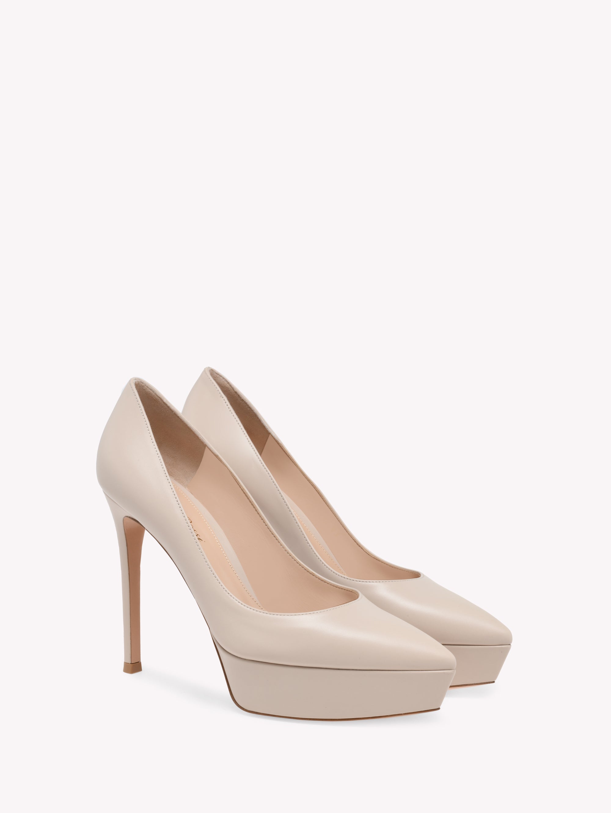 Escarpins Dasha 120 en cuir lisse - Neutre