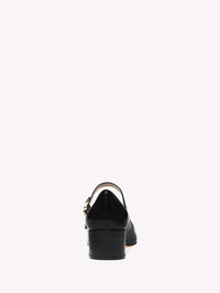 Ballerines Mary Ribbon 45 en cuir verni - Noir