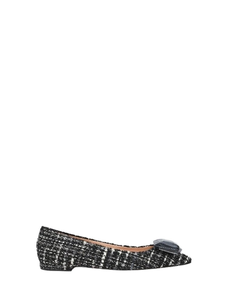 Ballerines Jaipur en satin - Noir
