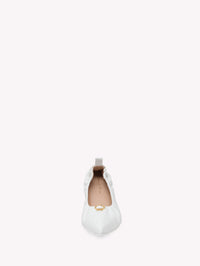 Ballerines Alina en cuir lisse - Blanc