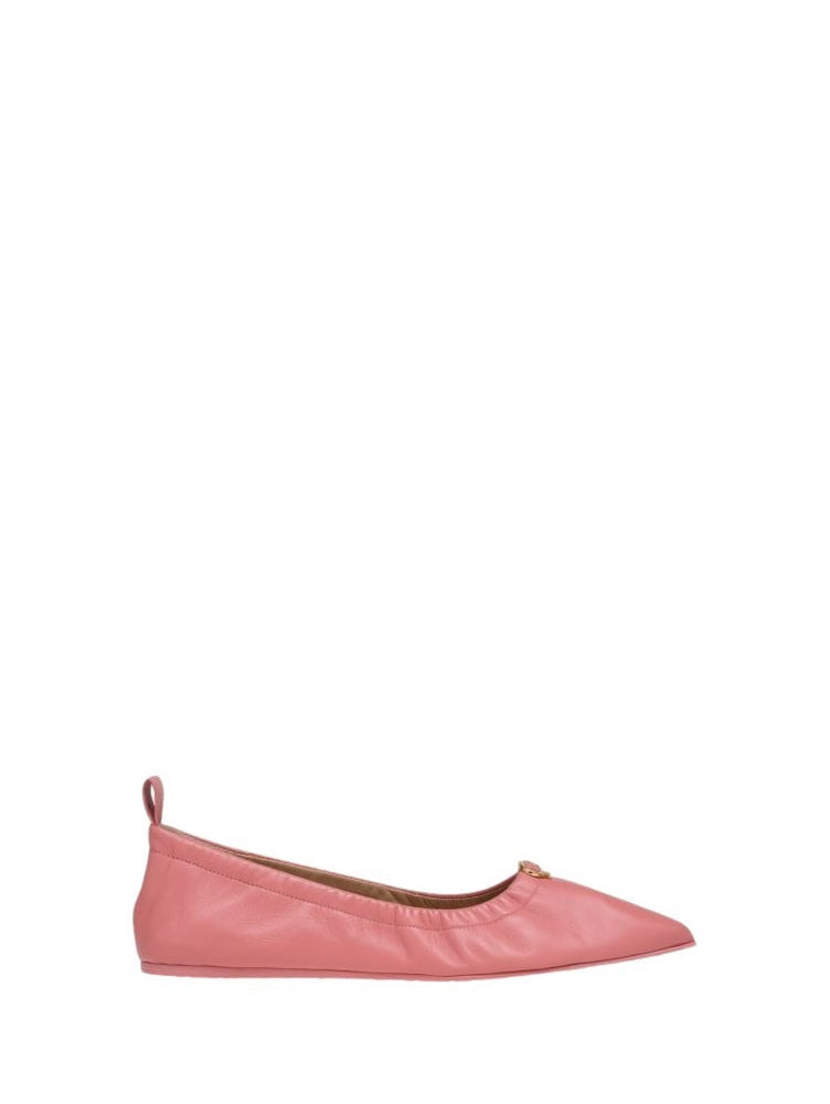 Ballerines Alina en cuir lisse - Rose