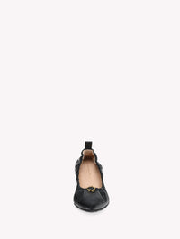 Ballerines Alina en cuir lisse - Noir