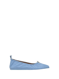 Ballerines Alina en cuir lisse - Azur