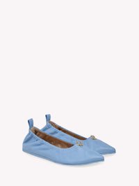 Ballerines Alina en cuir lisse - Azur